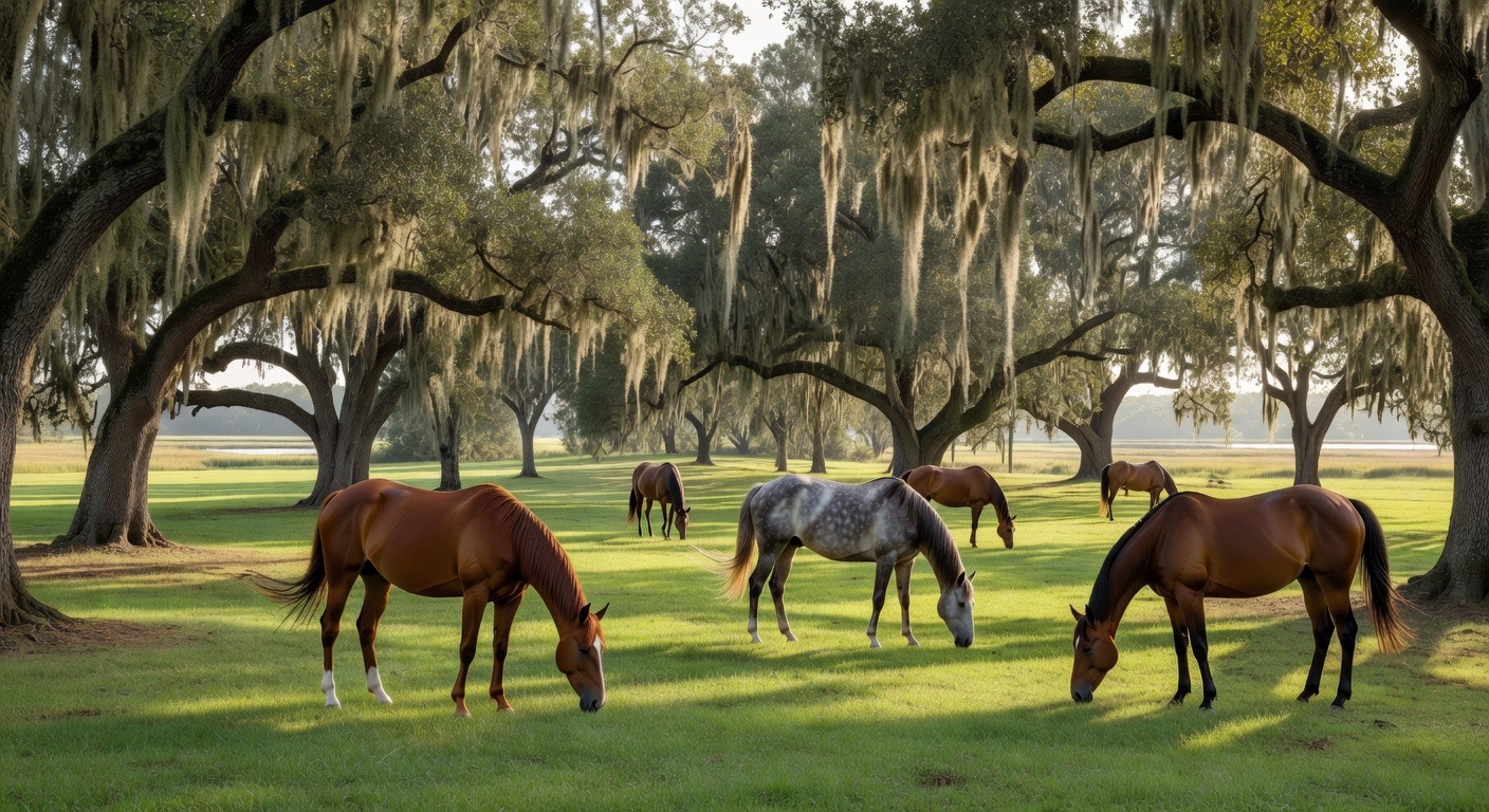 Horses at pasture